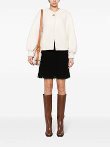 Chloé knitted A-line mini skirt - Zwart
