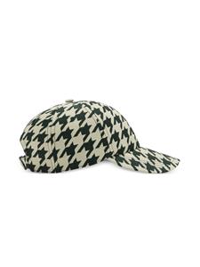 Burberry Houndstooth-pattern cotton cap - Wit