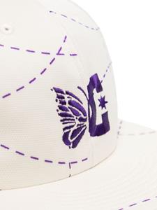 Needles logo-embroidered baseball cap - Wit