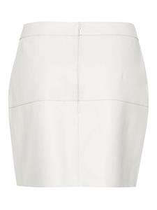 P.A.R.O.S.H. panelled leather miniskirt - Wit