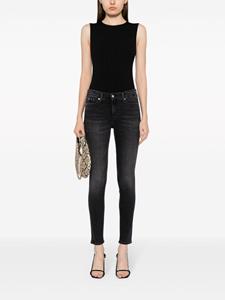 Calvin Klein Jeans mid-rise skinny jeans - Zwart