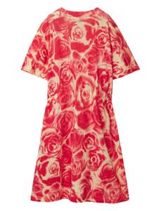 Burberry Kids floral-print drawstring-waist dress - Rood