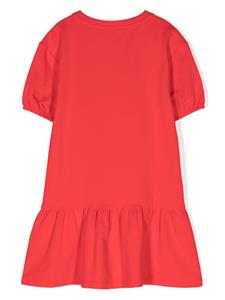 Moschino Kids Teddy Bear-print jersey dress - Rood