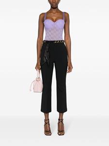 Elisabetta Franchi belted bootcut trousers - Zwart