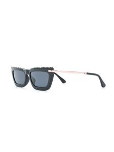 Jimmy Choo Eyewear Zonnebril met rechthoekig montuur - Zwart