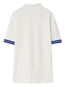 Burberry striped cotton polo shirt - Wit