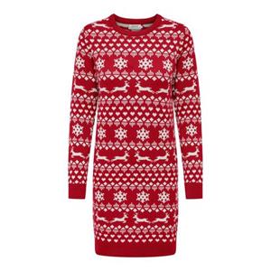 Only Tricotjurk ONLXMAS SNOWFLAKE LS DRESS CS KNT