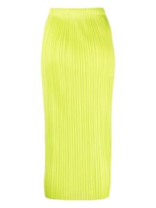 Pleats Please Issey Miyake Geplooide rok - Groen