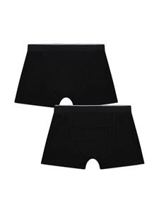 BOSS Kidswear Twee boxershorts met logoband - Zwart