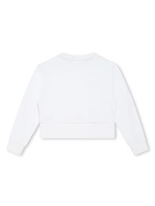 HUGO KIDS Sweater met logoprint - Wit