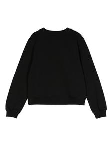 Moschino Kids logo-print cotton sweatshirt - Zwart