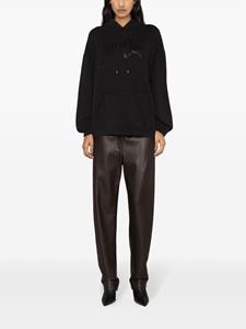 R13 New York cotton blend hoodie - Zwart