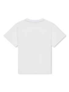 BOSS Kidswear Katoenen T-shirt met logoprint - Wit