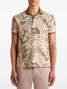 ETRO Poloshirt met bloemenprint - Beige