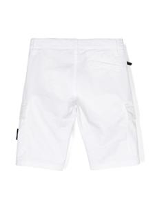 Stone Island Junior Shorts met Compass-patch - Wit