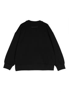 MM6 Maison Margiela Kids Katoenen sweater met patch - Zwart