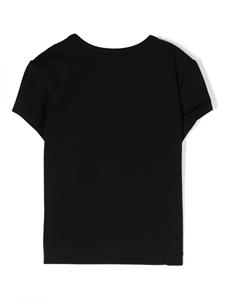 Diesel Kids Tangie stretch-katoenen T-shirt - Zwart