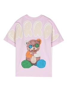 Barrow kids T-shirt met teddybeerprint - Roze
