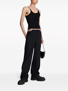 Dion Lee chain-link wool-blend tailored trousers - Zwart