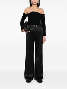 Chloé high-waist wide-leg trousers - Zwart
