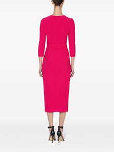 Carolina Herrera Midi-jurk met zijsplit - Roze