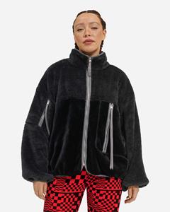 Ugg Marlene II Sherpa Jacket voor Dames in Black  Polyester/Katoen