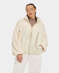 Ugg Marlene II Sherpa Jacket voor Dames in Cream  Polyester/Katoen