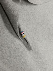 Extreme cashmere Sjaal met geborduurd logo - Grijs