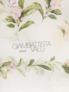 Giambattista Valli floral-print cashmere scarf - Beige
