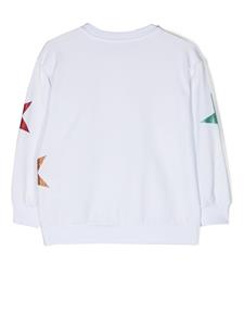 Monnalisa Sweater met sterrenprint - Wit