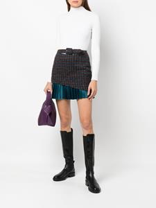 Andersson Bell Geruite mini-rok - Blauw