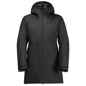 Jack Wolfskin  Women's Heidelstein Ins Jacket - Lange jas, zwart
