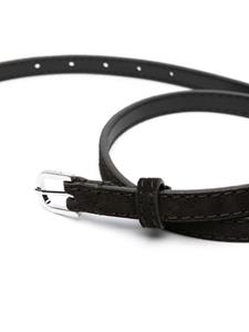 TOTEME buckle-fastening suede belt - Bruin