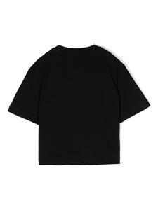 Marni Kids logo-embellished cotton T-shirt - Zwart