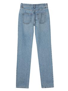 Coperni high-rise straight-leg jeans - Blauw
