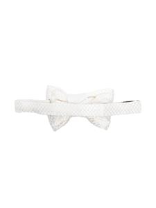 TOM FORD textured-satin bow tie - Wit