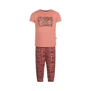 Charlie Choe Meisjes pyjama wild soul snakeprint blushed terra