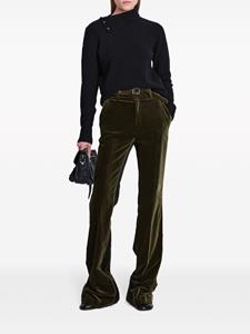 Proenza Schouler velvet flared trousers - Groen