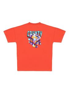 Marcelo Burlon County Of Milan Kids T-shirt met print - Oranje