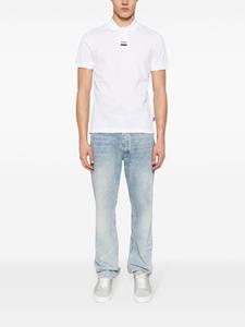 BOSS piqué cotton polo shirt - Wit