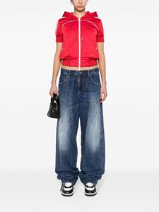 Dsquared2 Icon Eros high-rise wide-leg jeans - Blauw