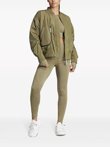 Adidas by Stella McCartney logo-print bomber jacket - Groen
