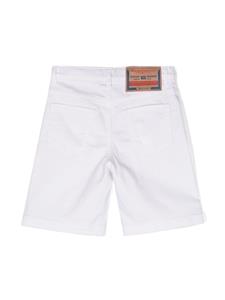 Diesel Kids D-Macs-Sh-J logo-patch shorts - Wit