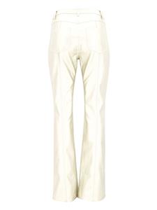 Cinq A Sept Shailene snakeskin-effect trousers - Beige