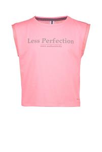 B.Nosy Meisjes t-shirt less perfection met mesh backside sorbet