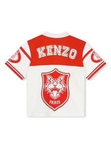 Kenzo Kids Katoenen poloshirt met logoprint - Wit