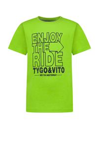 TYGO & vito Jongens t-shirt enjoy the ride gecko