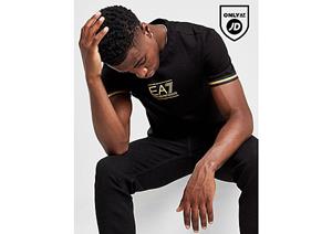Emporio Armani EA7 Gold Logo T-Shirt - Black- Heren