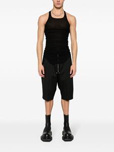 Rick Owens drop-crotch bermuda shorts - Zwart