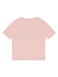 Gucci Kids logo-print jersey T-shirt - Roze